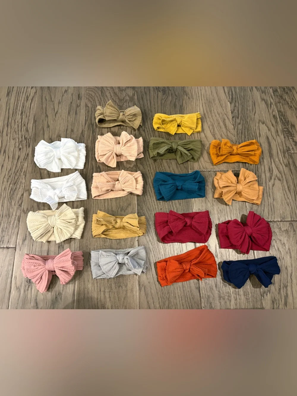Baby Ribbed Bow Headbands